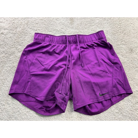 Nike Women's Purple Dri-FIT Athletic Shorts Size Small Stretch - Picture 1 of 10